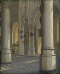 Innenraum einer Kirche, um 1655