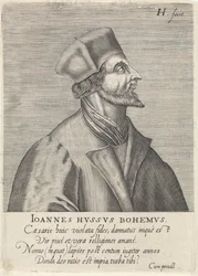 Porträt von Jan Hus, 1599