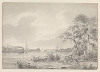 Fort Zeelandia gesehen beim Befahren des Flusses Suriname