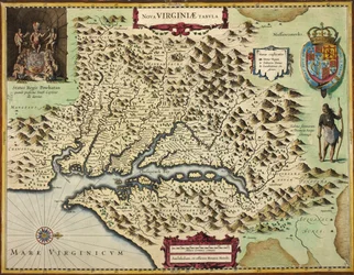 Eine Karte von Virginia