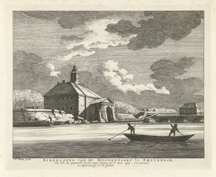 Versunkene Muiderpoort, gesehen von der Singelgracht, 1769