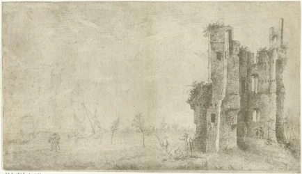 Ruine von Huis te Merwede bei Dordrecht