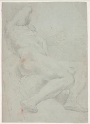 Zurückgelehntes männliches Modellstudie