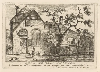 Junge mit Reifen bei einem Bauernhof