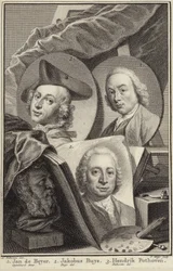 Porträt von Jan de Beijer, Jacobus Buys und Hendrik Pothoven