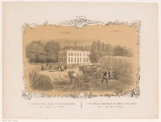 Ansicht des Landguts und Hauses Hemelse Berg in Oosterbeek