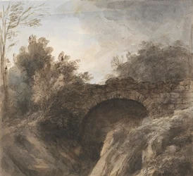 Brücke über eine tiefe Schlucht