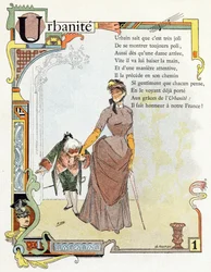 Buchstabe U Urbanite - Ut Uniform Urne Eins, ca. 1890