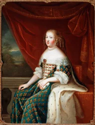 Ganzkörperporträt von Maria Theresia von Spanien, Königin von Frankreich