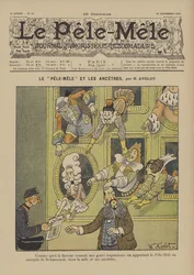 Le Pele-Mele et les ancetres. Illustration für Le Pele-Mele, 1902