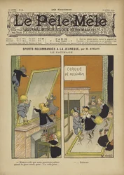 Sports recommandes a la jeunesse. Le patinage. Illustration für Le Pele-Mele, 1902