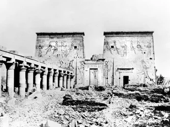 Tempel der Isis, Philae, Nubien, Ägypten, 1887