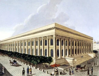 Pariser Börse, frühes 19. Jahrhundert (Gravur)