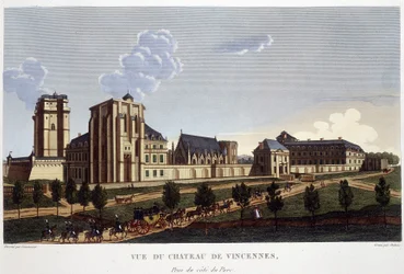 Château de Vincennes, um 1820 - in „Vues de Paris“ von Courvoisier