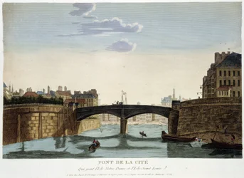 Le Pont de la Cité - in „Views of Paris“ von Courvoisier
