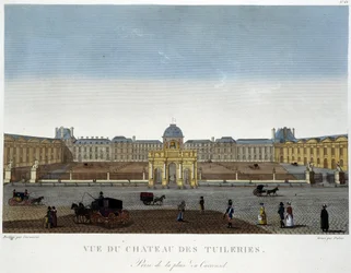 Vue du Château des Tuileries - in „Vues de Paris“ von Courvoisier