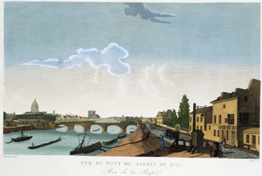 Vue du pont du jardin du roi (Rapée) - in „Vues de Paris“