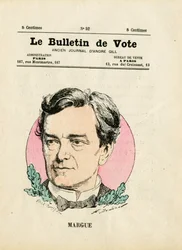 Ballot 2. Serie, Satirisch in Farben: Margue Leon - Illustration von Henri Demare (1846-1888)