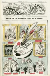 Illustration von Henri Demare (1846-1888) für das Cover von La Nouvelle Lune