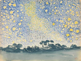 Landschaft mit Sternen, ca. 1905-08