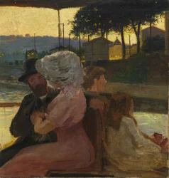 Auf dem Fluss, um 1900