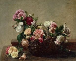 Korb mit Rosen