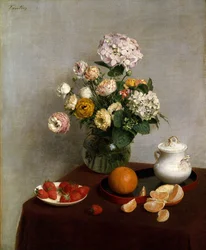 Blumen und Früchte