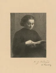 Lesende Frau