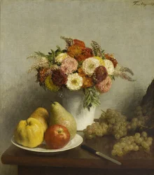 Blumen und Früchte