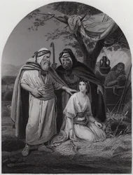 Boas und Ruth (Gravur)