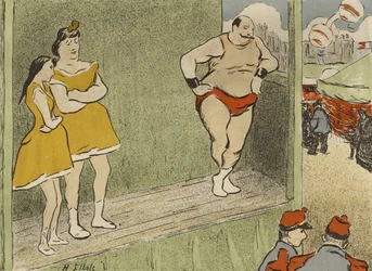 Programm für die Produktion von Le Grappin und LAffranchie im Théâtre Libre, 1892