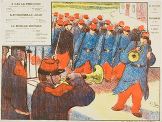 Dritte Aufführung: A Bas le progrès!, Mademoiselle Julie, Le Ménage Brésile, für Le Théâtre Libre