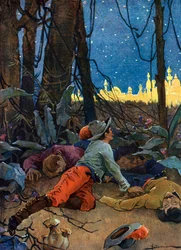 Darstellung von El Dorado (El Dorado oder Eldorado), einer legendären Goldstadt, die im 16. und 17. Jahrhundert Europäer anzog und zur Zeit der Eroberung der Neuen Welt durch die Konquistadoren im 16. Jahrhundert entstand (Der Mythos von El Dora