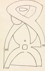 Figurenstudie für ein Reliefdesign
