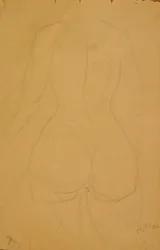 Halbfigur einer weiblichen Akt