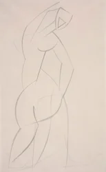 Ohne Titel (Studie für Red Stone Dancer)
