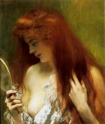 Mädchen mit rotem Haar