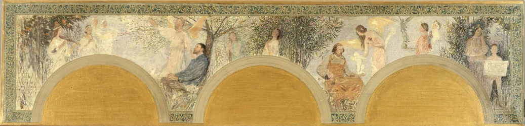 Skizze für den Südeingangssalon des Hôtel de Ville de Paris: Die Musik - Die Skulptur