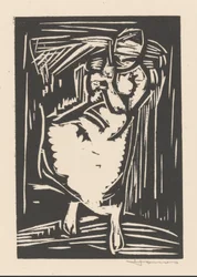 Frau, die einen Sack auf dem Rücken trägt