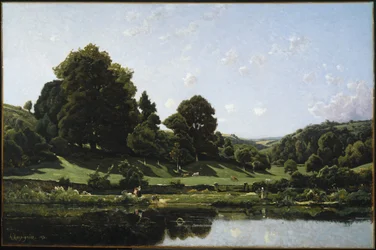 Eine Wiese im Bourbonnais, Morgen (Une Prairie du Bourbonnais, par un effet de matin), 1876