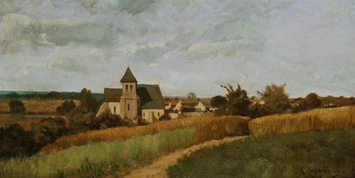 Ein Dorf zur Erntezeit