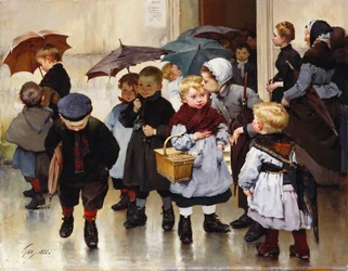 Nach dem Unterricht, 1888