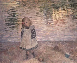 Junges Mädchen am Strand