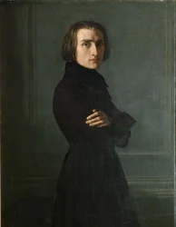 Porträt des Komponisten Franz Liszt, 1811-1886 (1839)