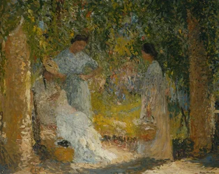 Drei Frauen im Garten, 1905-1915