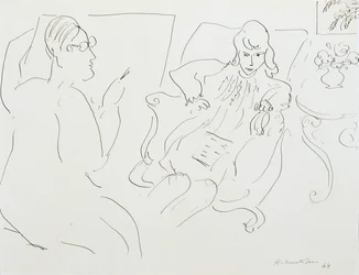 Künstler mit Modell