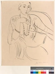 Frau mit Halskette