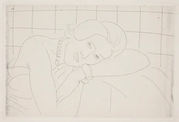 Frau mit Halskette