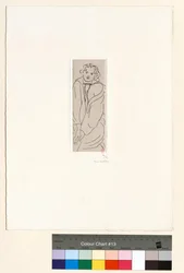 Figur im Morgenmantel