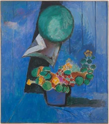 Blumen und Porzellan (Die Kapuzinerkresse)